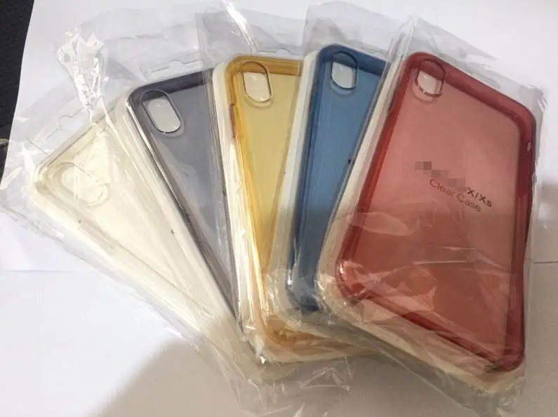 

10pcs/lot Original Official Transparent Case Cover for i6 7 8 plus X XS MAX XR Silicone Clear Case With packaging box