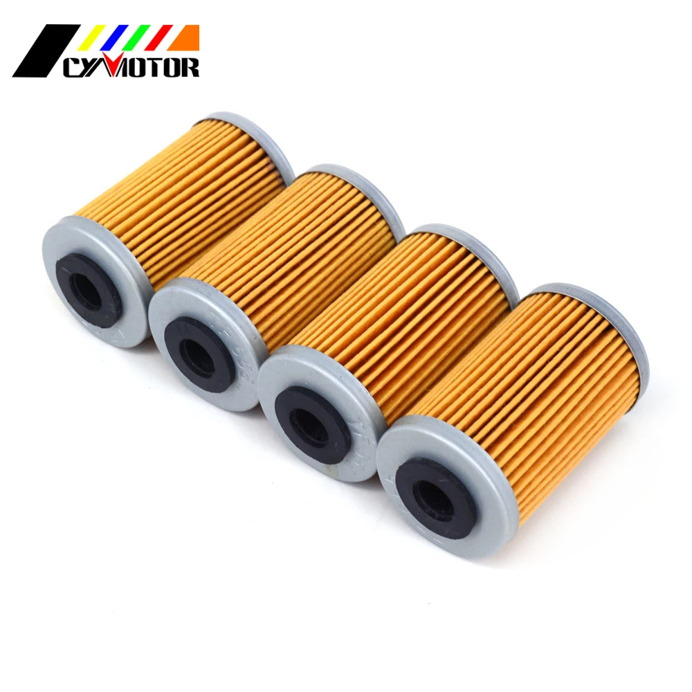 Масляный фильтр для мотоцикла 4 шт. двигателя KTM EXCF SXF XCF XCFW EXC XC DUKE 125 250 390 450 500 525