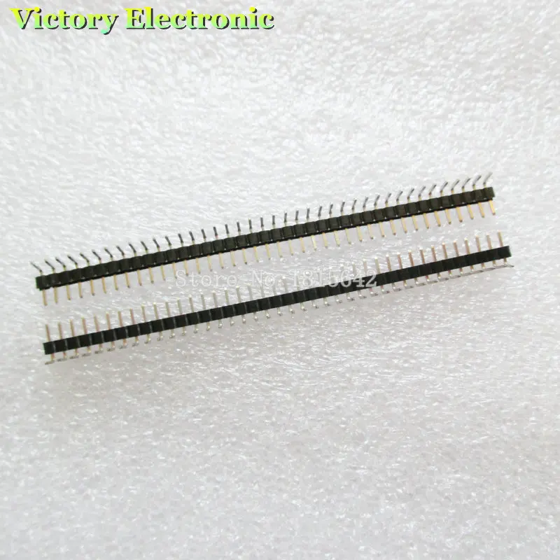 

10PCS/LOT 2mm 40 Pin Male Single Row Pin Header Strip pin header angle