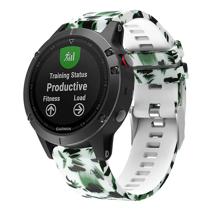 22MM Watchband for Garmin Fenix 5/5 plus for forerunner 935 GPS Watch Quick Release Printed Silicone Easyfit Wrist Band Straps 22MM Watchband for Garmin Fenix 5/5 plus for forerunner 935 GPS Watch Quick Release Printed Silicone Easyfit Wrist Band Straps