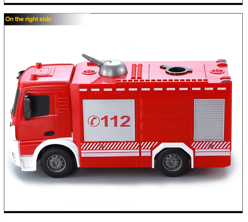 2,4G радиоуправляемая пожарная машина с дистанционным управлением водная струя Пожарная Машина Для детей Подарочные игрушки
