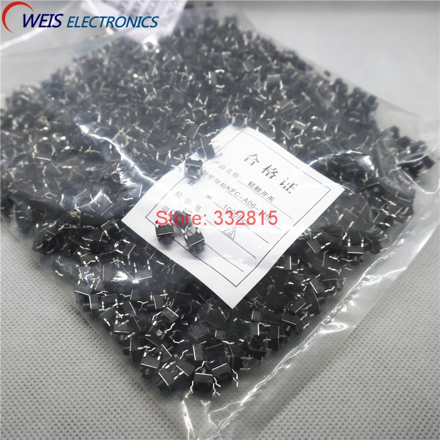 

200pcs Touch Micro switch push button 6*6*6 mm 6X6X6 Tactile SWITCHES BUTTONS 6x6x6mm Free shipping