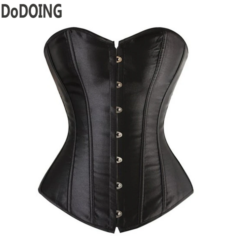 Lady sexy red white corset bustier plus size corsets and bustiers tops pink overbust corset Espartilhos Brocade Size S M XL-6XL