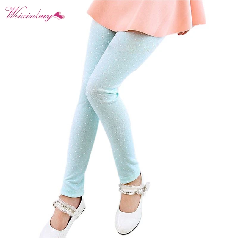 

Toddler Kids Baby Girl's Pants Stretchy Leggings Trousers Candy Color 2-7Y QF