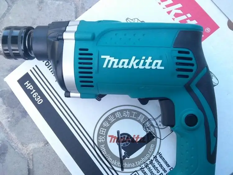 Япония Makita HP1630 Ударная дрель ручная дрель Регулируемая скорость бытовой ударный электрический молоток две функции 710 Вт 48000ipm 3200 об/мин