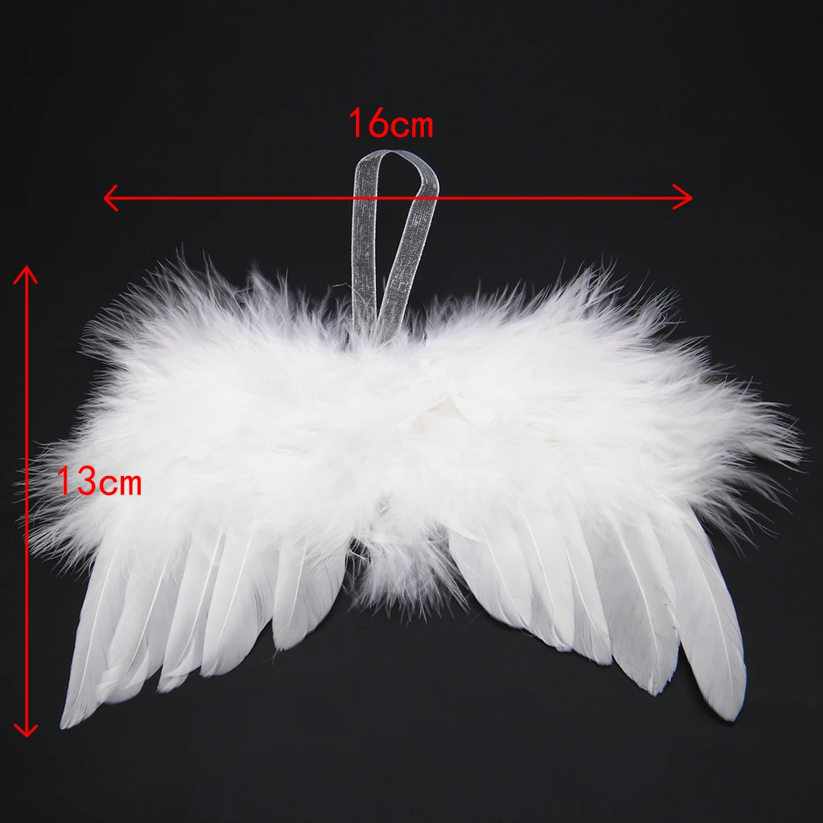 1pcs Christmas Tree Feather Wing Baby White Angel Decoration Party Hanging Home DIY Ornaments Wedding  Supplies
