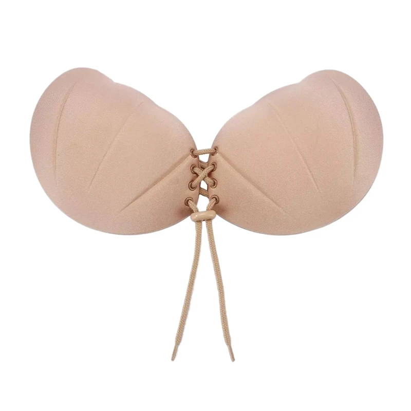 Breast Petals Silicone Bra Ladies Front Pull Rope Shell Invisible Chest