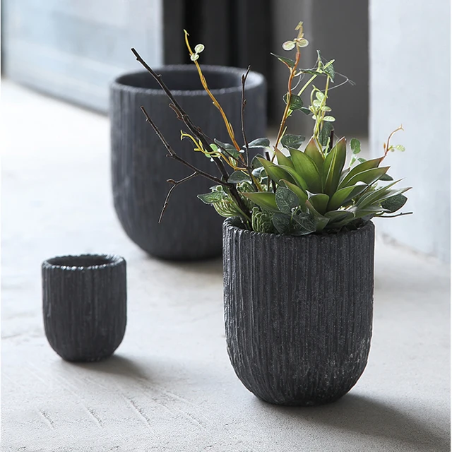 Pequeno Lama Vulcânica argila Flor Mesa Vaso de Bonsai