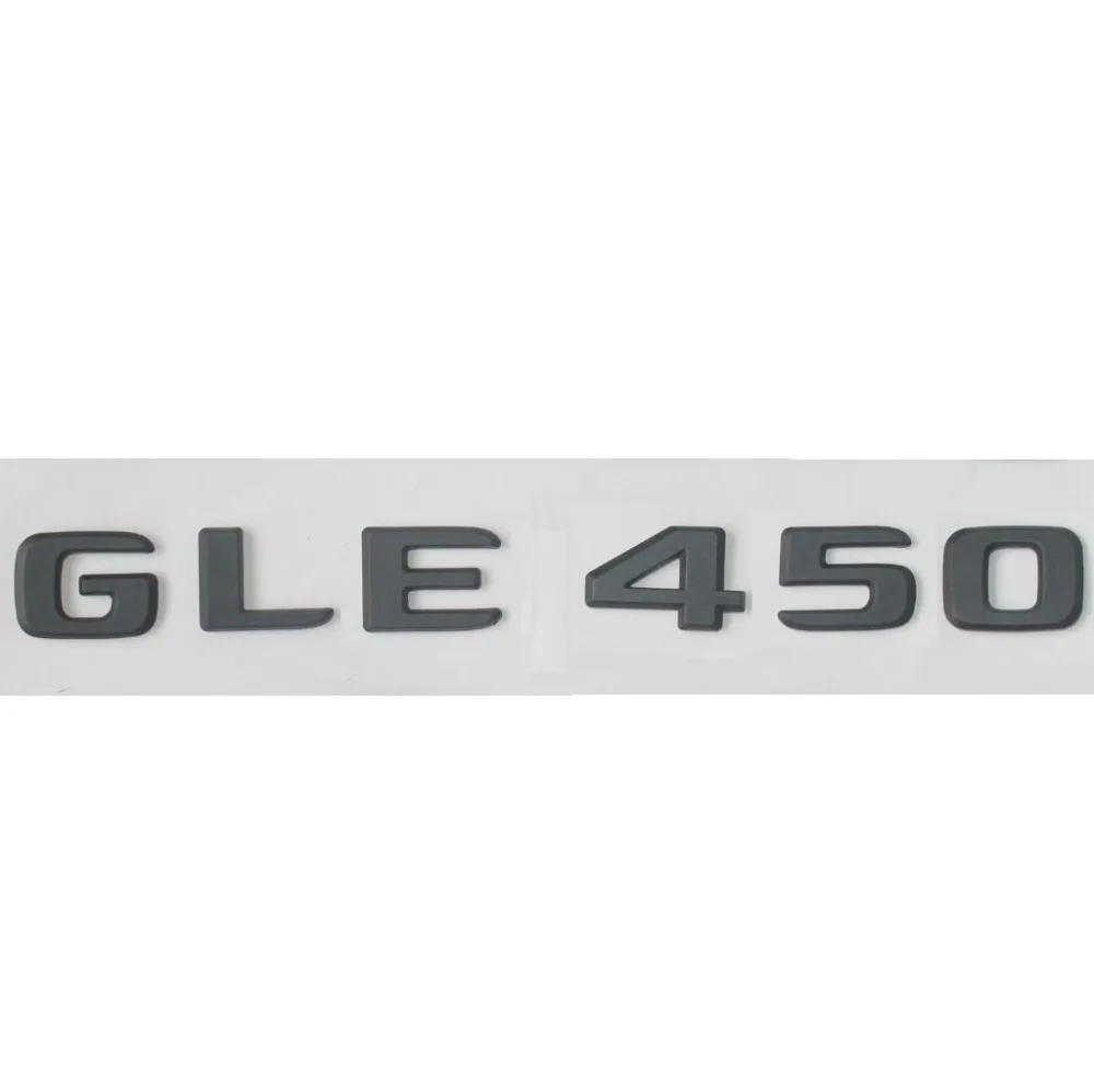

Newest Matte Black ABS Rear Trunk Letters Badge Badges Emblem Emblems Decal Sticker for Mercedes Benz GLE Class GLE450 AMG 2017