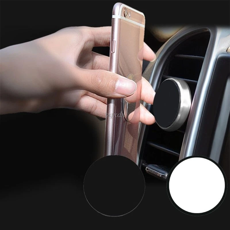 

Metal Plate Magnetic Car Mount Magnet Phone Holder Adhesive Sticker Round Replacement JAN24 Dropship