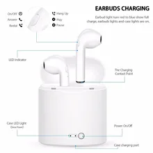 10pcs/lot i7s TWS Wireless Headphones Bluetooth Earphone Stereo Earbud Headset With Charging Box Mic For All Smart phone