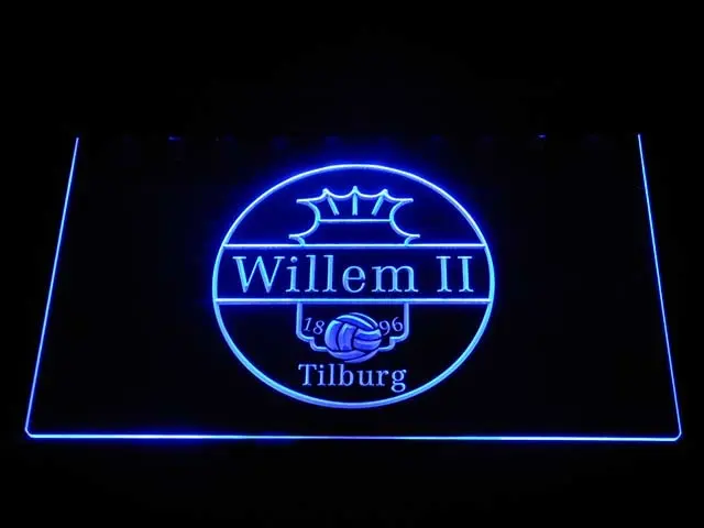 

b1018 Willem II Tilburg Eredivisie Football LED Neon Sign