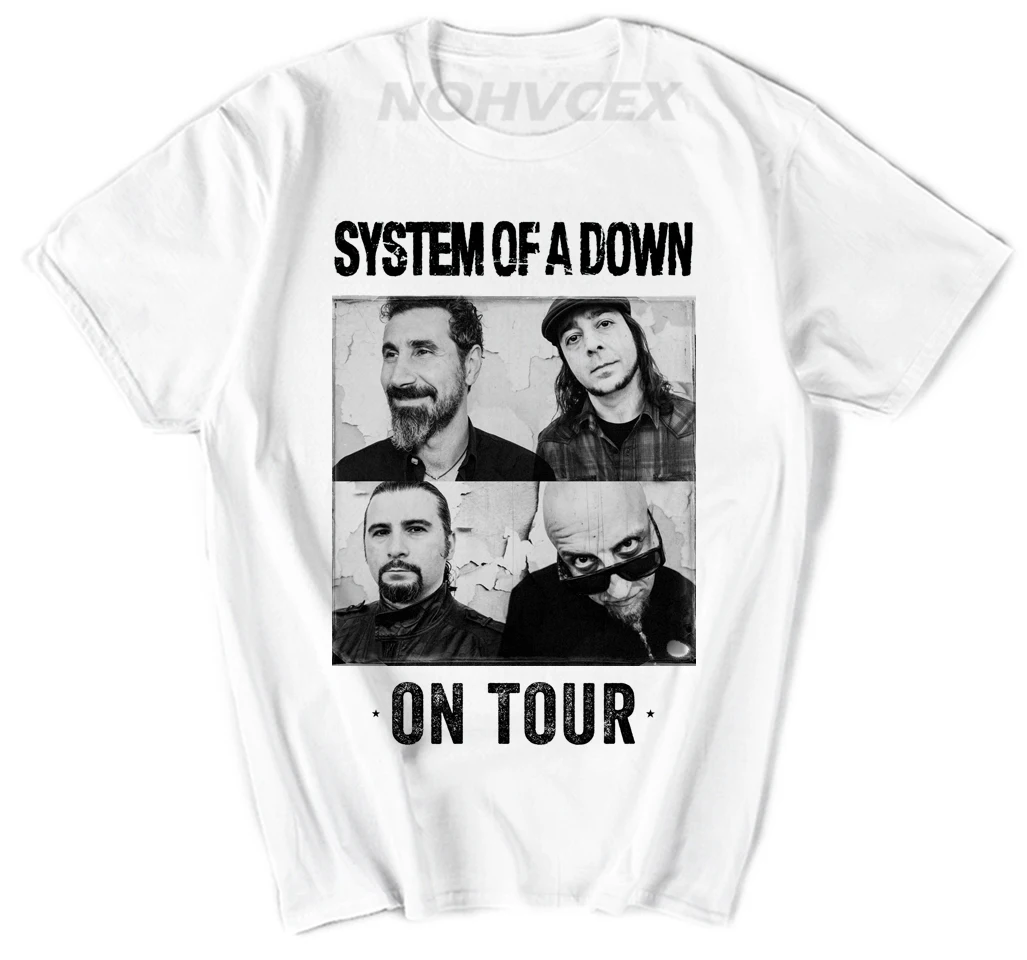 

System Of A Down SOAD EAGLES OVERCOME ROCK METAL MUSIC Cotton funny t shirt for men short sleeve