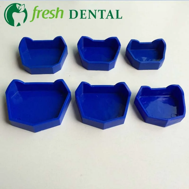 5Sets Dental impression Tray silicone Tray Base rubber denture base