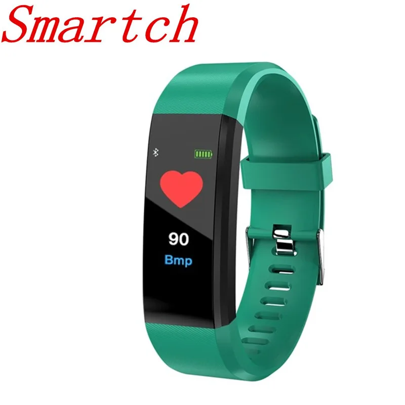 

Smartch ID115 HR Plus Smart Bracelet Fitness and Sleep Tracker Pedometer Heart Rate Monitor Smart band Wristband