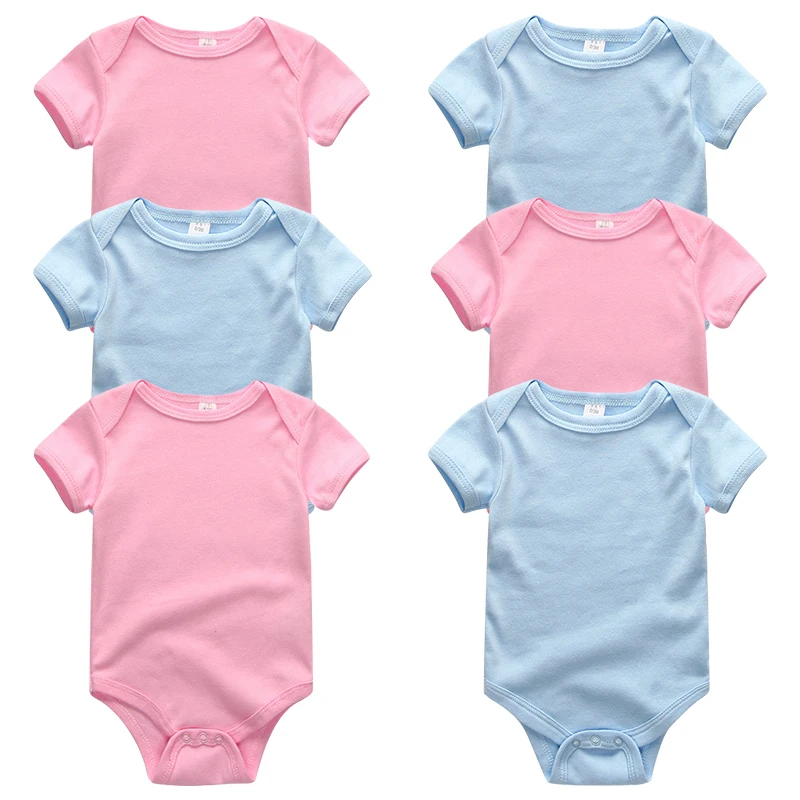 Детская одежда для новорожденных мальчиков комбинезон roupas de bebes хлопок 6 шт./компл. для маленьких девочек Infantil малыша комбинезоны bebek giyim - Цвет: BDS6063