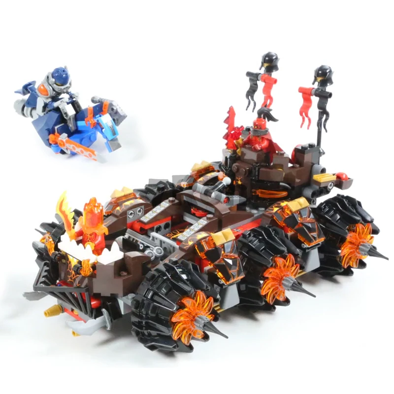 

10518 14018 Nexus Knights Siege Machine Model building kits compatible with lego 8017 3D bricks Educational children toys
