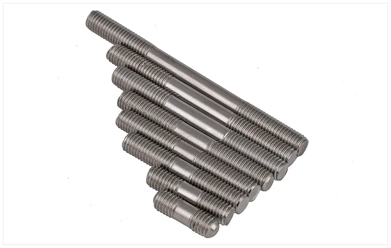 GB901 304 stainless steel screws double headed screw rods studs M8 M10