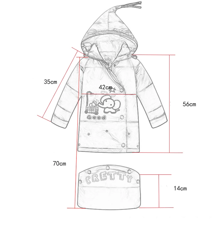 Детский зимний комбинезон, зимний пуховик для девочек, детское пуховое пальто, детские куртки с капюшоном с рисунком для мальчиков, верхняя одежда, спальный мешок для малышей