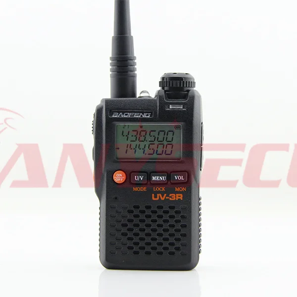 Free Shipping Bao Feng Uv 3r Black Portable Walkie Talkie VHF 136 174 UHF 400 470