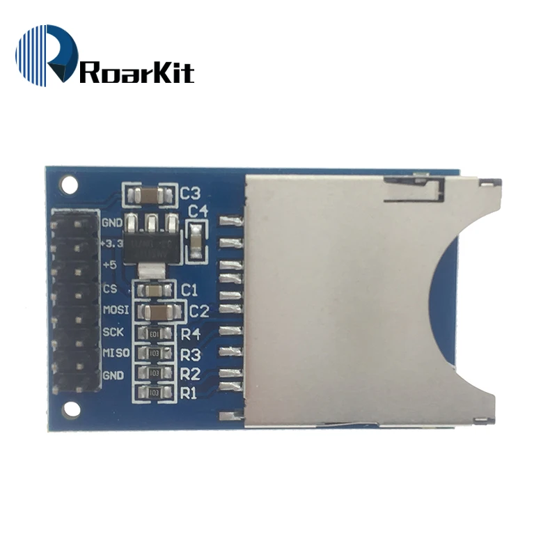 Модуль чтения и записи 5 в 3 для Arduino STM32 MSP430 модуль SD карты слот разъемов ARM MCU