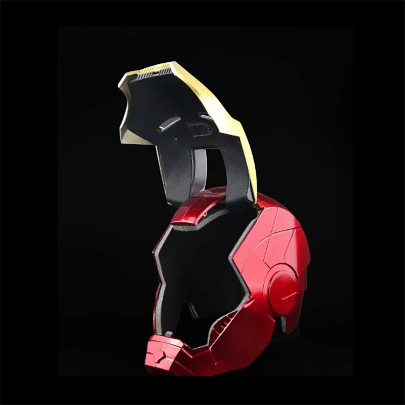 Marvel Avengers Iron Man Helmet 1:1 Replica Mask PVC Action Figure Cosplay Light Led Model Toy Gift image 5