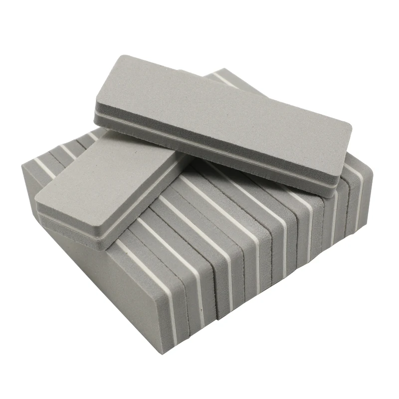 

12Pcs Double Side Nail File Buffer Block Sanding Washable Manicure Tool For Nail Buffering Grey Polish Shiner MiniNail Care Tool