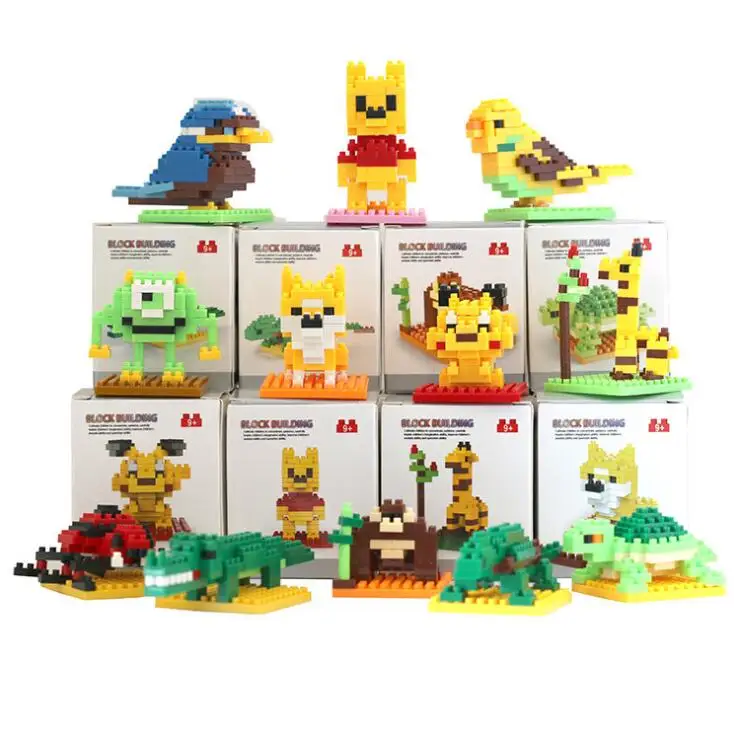 

Animal World Model Building Blocks Toy Diamond Bricks Figures DIY Educational Children Kids Boy for Girl Compatible All