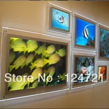 LED Алюминий кнопки Рамки lightbox Дисплей рекламы, светодиодные табло Панель