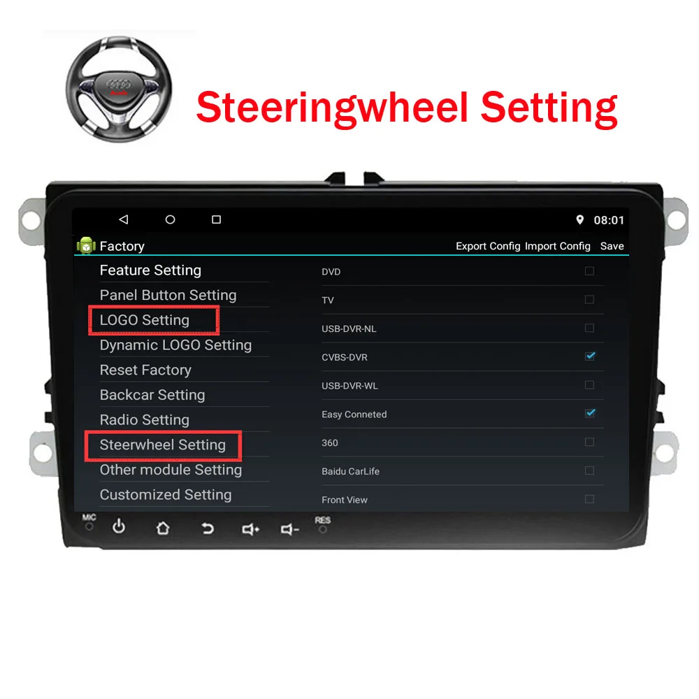 " Android 8,1 gps Navi автомобильный стерео радио wifi BT USB FM/AM RDS для Volkswagen Skoda Golf Polo Passat CC Caddy EOS Sharan T