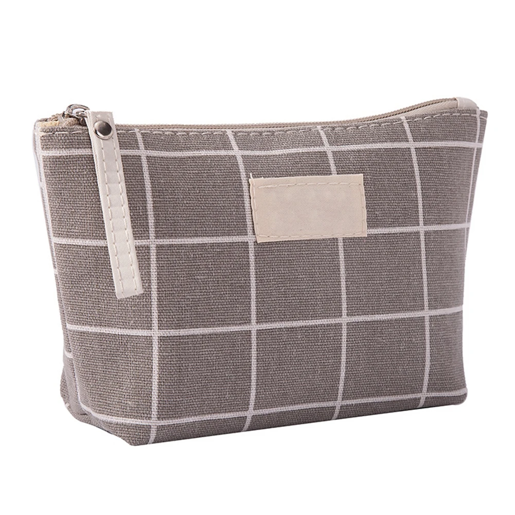 

Cosmetic Cosmetic Handbags Canvas Pouch Zipper Storage Pencil Travel Organizer Makeup Bag Cash Women Brush Holder Key Phone