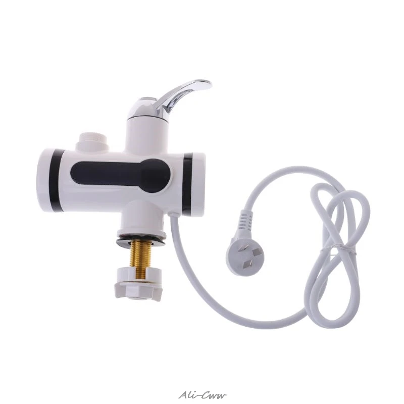 Electric Kitchen Water Heater Tap Instant Hot Water Faucet Heater Cold Heating Faucet Tankless Instantaneous LED Digital Display