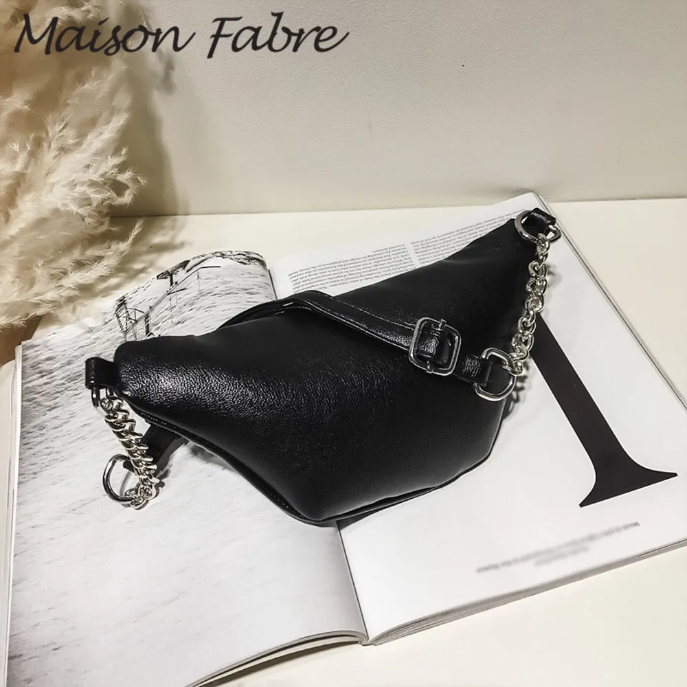 Женская кожаная нагрудная сумка, сумка через плечо с цепочкой на ремешке, простые сумки, летние модные женские сумки