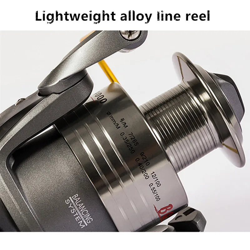 1000-4000 series upgraded full metal line cup 11 axis reel spinning reel fishing wheel baitcasting reel molinete de pesca tool
