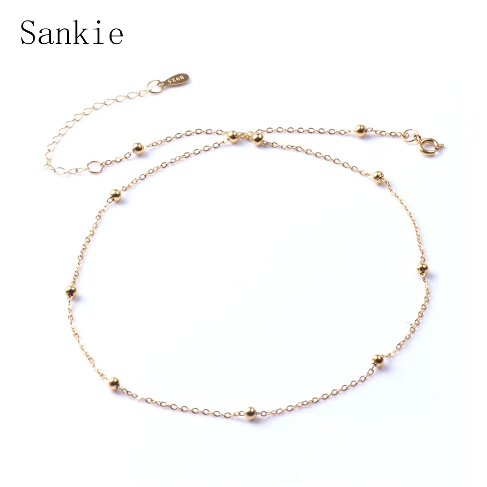 Sankie круглые шарики колье ожерелья для женщин эффектные золотистого цвета