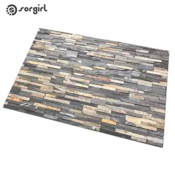 

Simulation brick floor tiles doormat Front Door Mat Carpet Entrance Indoor eco-friendly natural Non-slip Floor Mat Bathroom Rug