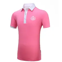 Pgm/быстросохнущая футболка для гольфа с короткими рукавами для девочек; детские топы; спортивная одежда; Летние футболки для девочек; дышащая облегающая одежда для гольфа; AA60454