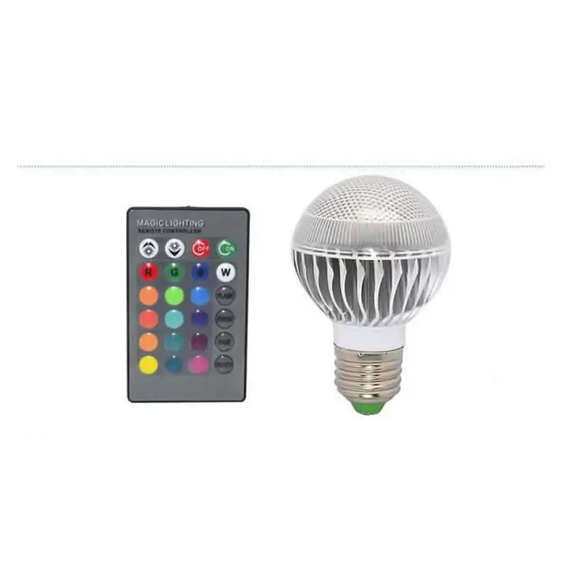 50 шт. Регулируемая GU10 E27 GU5.3 E14 RGB Светодиодная лампа 5 Вт лампочка AC85 265V + 12 В