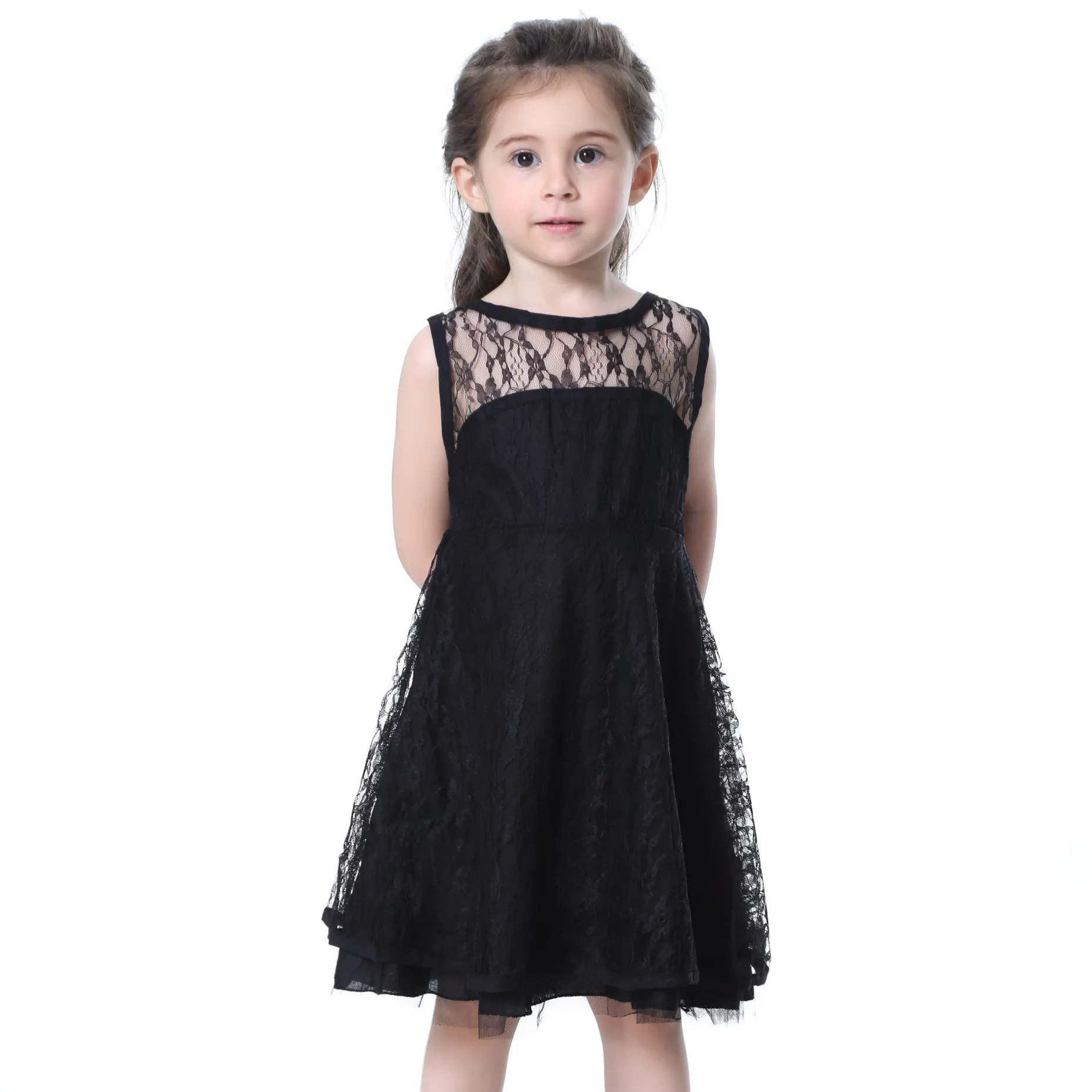 

Summer Dresses For Girl 2019 Girls Clothing White Beading Princess Party Dress Elegant Ceremony 4-12Years Teenage Girl Costume