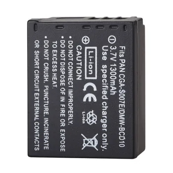 

3.7V 1300mAh CGA-S007 Rechargeable Li-ion Battery For Panasonic Lumix DMC TZ1 TZ2 TZ3 TZ4 TZ5 TZ50 TZ15 Camera Backup Battery