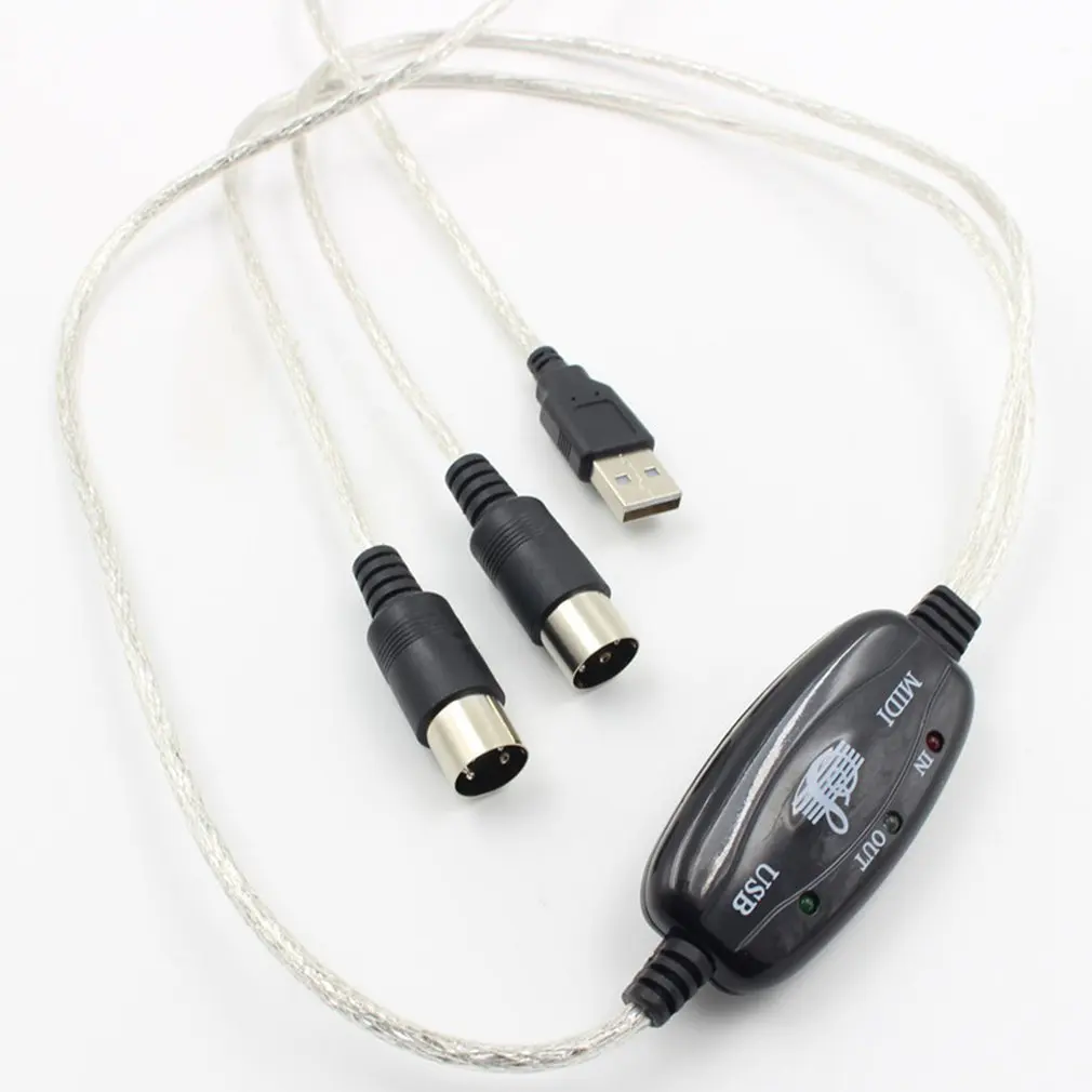Кабель MIDI для монтажа музыки кабель MIDI-USB кабельная клавиатура музыкальный кабель MIDI кабель