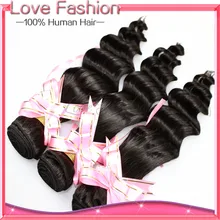 rosa hair products burmese virgin hair deep wave 3 pcs lot burmese human hair, cheap 100g deep wave hair extension