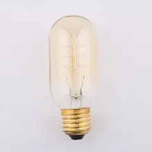 4 шт. 40 Вт T45 спираль лампа Эдисона AC110V/220 V можно использовать энергосберегающую лампу или светодиодную лампочку) воспоминание Edison Light модные хрустальные люстры свет накаливания, Эдисона лампа