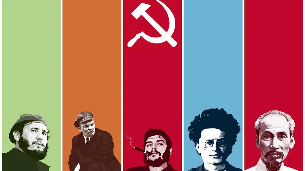 

Fidel Che Trotsky Communists Lenin Home Decoration Canvas Poster Printed Painting
