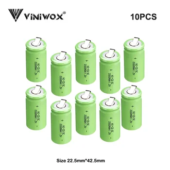 

Real 1.2V 2000mAh SC Ni-CD Rechargeable Battery Cell Power Tool Battery For Makita Bosch Hitachi Robot Accumulator Subc Cells