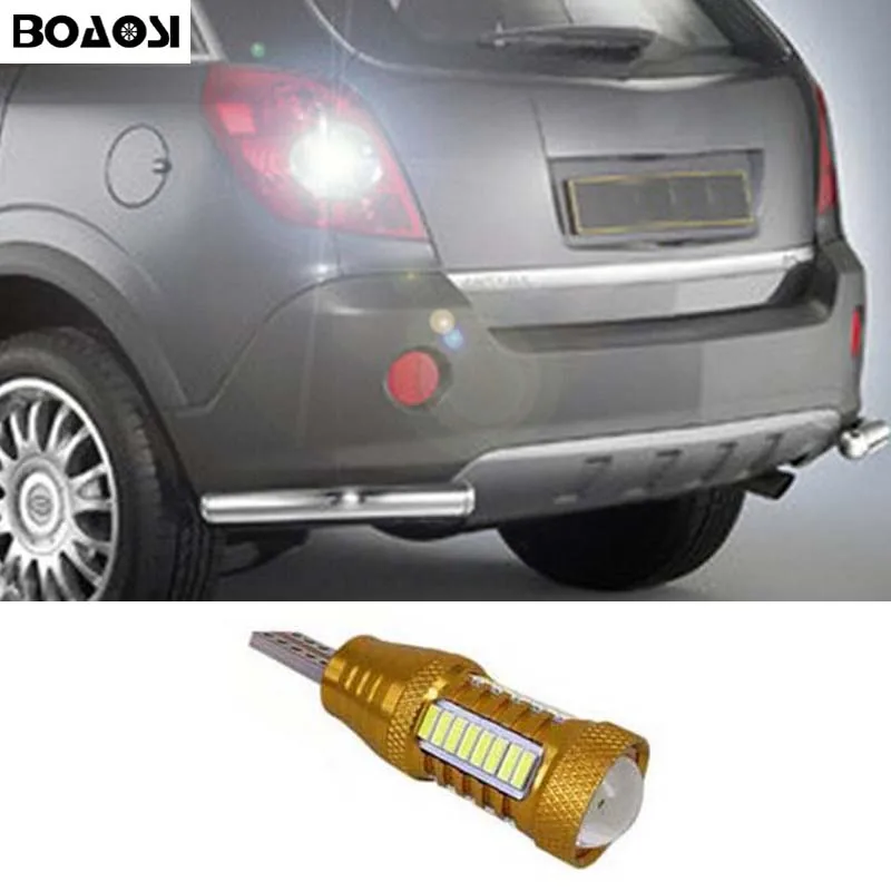 

BOAOSI 1x T15 W16W LED CANBUS Samsung 4014 Chip High Power Backup Reverse Light for Opel Combo Box Meriva B Mokka Zafira Tourer