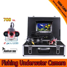 (1 Set) 100M Cable 7 inch Color Monitor HD 700TVL Waterproof Fish Finder Underwater Fishing Camera endoscope system inspection
