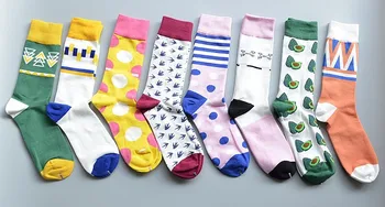 

120pairs/lot men/women new fashion cotton casual geometric fashion sock