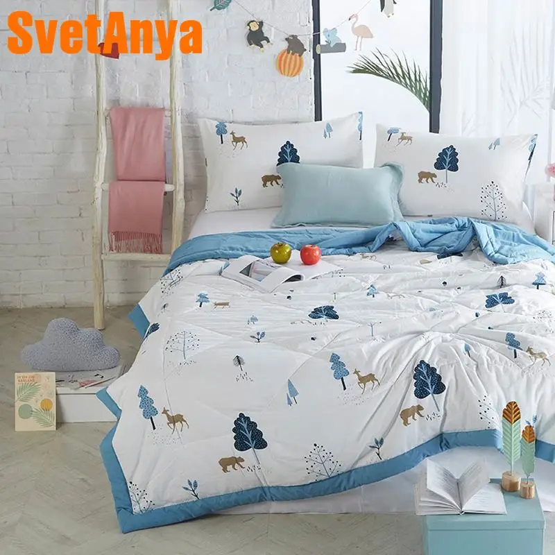 

Svetanya thin Quilt Throws Blanket single double size