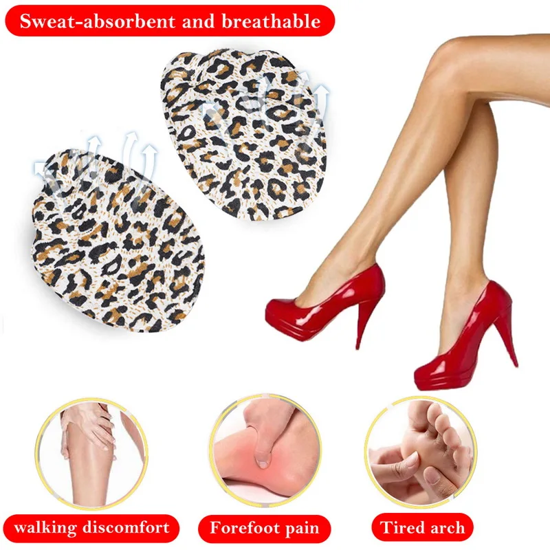 3 Pair Women High Heel Foot Cushions Anti-Slip Forefoot Insole Confortable Breathable Shoes Foot Care Tools Soft Insert
